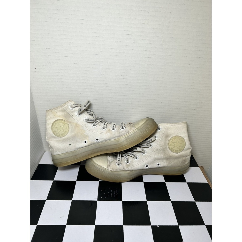 Converse Chuck Taylor All Star Platform White/Clear Canvas 560846F Women's US 5